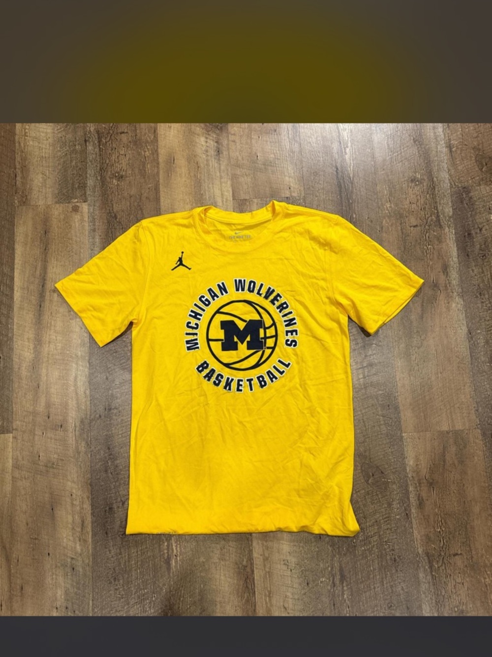 Nike Jordan brand university of Michigan Wolverines basketball T-shirt